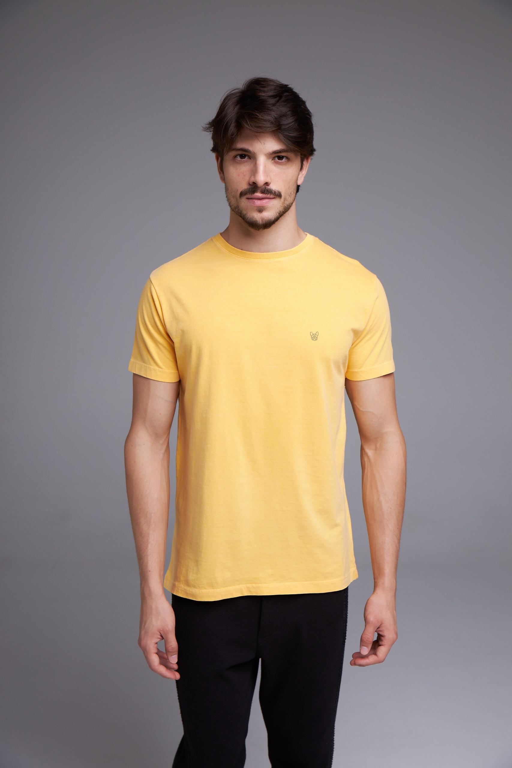 CAMISETA BÁSICA - AMARELO STONE