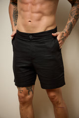 BERMUDA BOREAL LINHO - PRETO
