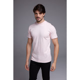 CAMISETA SLIM GOLA  ALTA NATURALE - ROSA