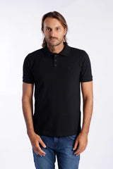 POLO ALGODÃO - PRETO