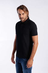 POLO ALGODÃO - PRETO