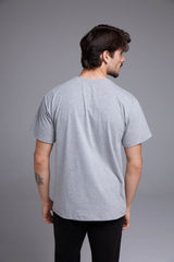 CAMISETA BÁSICA OVERSIZE - CINZA