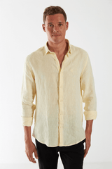 CAMISA LINHO GIBSON - AMARELO