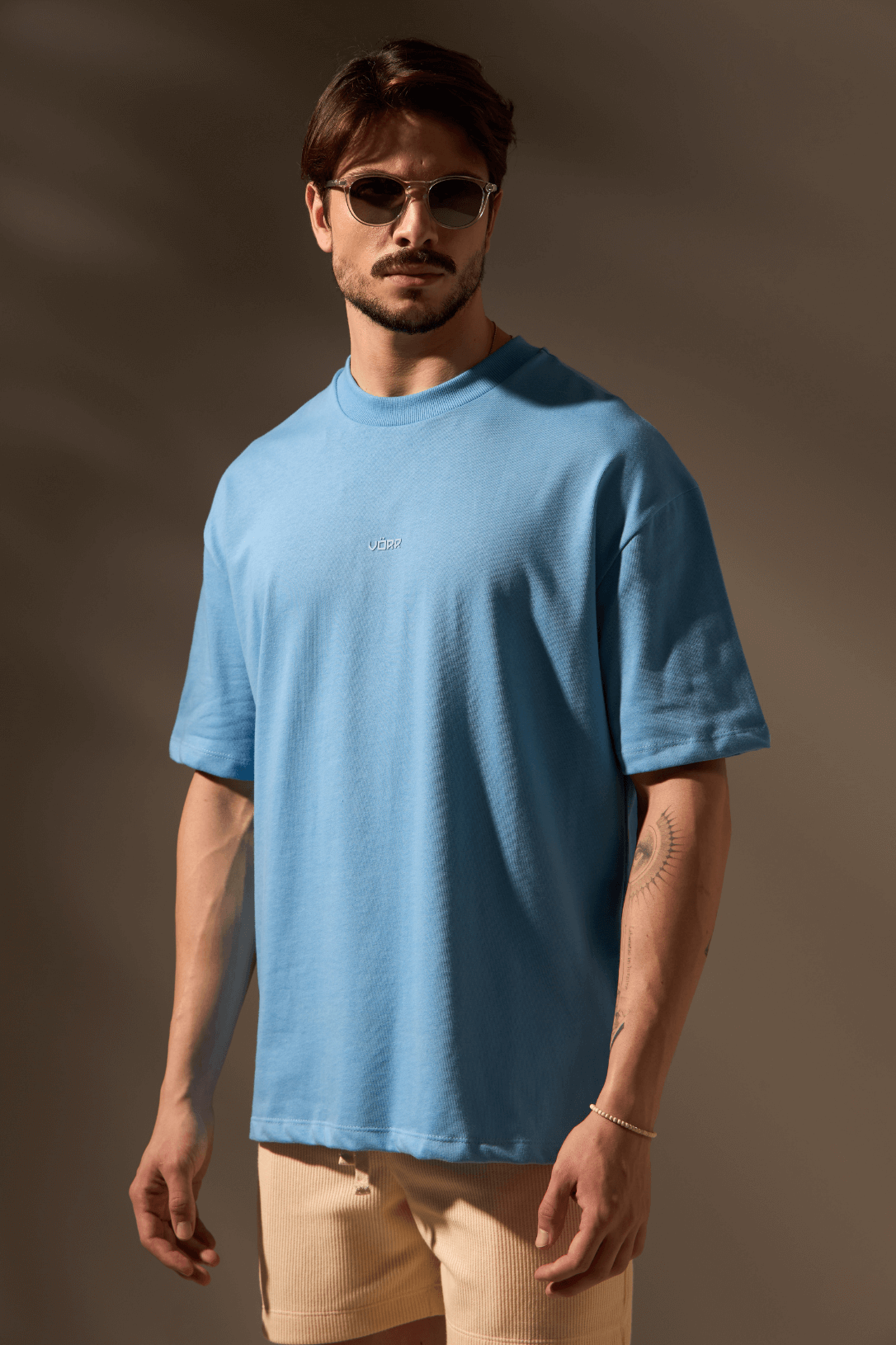 CAMISA OVERSIZED SERRA 100% ALGODÃO - AZUL