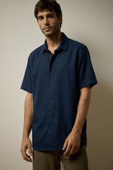 CAMISA AURA LINHO - MARINHO