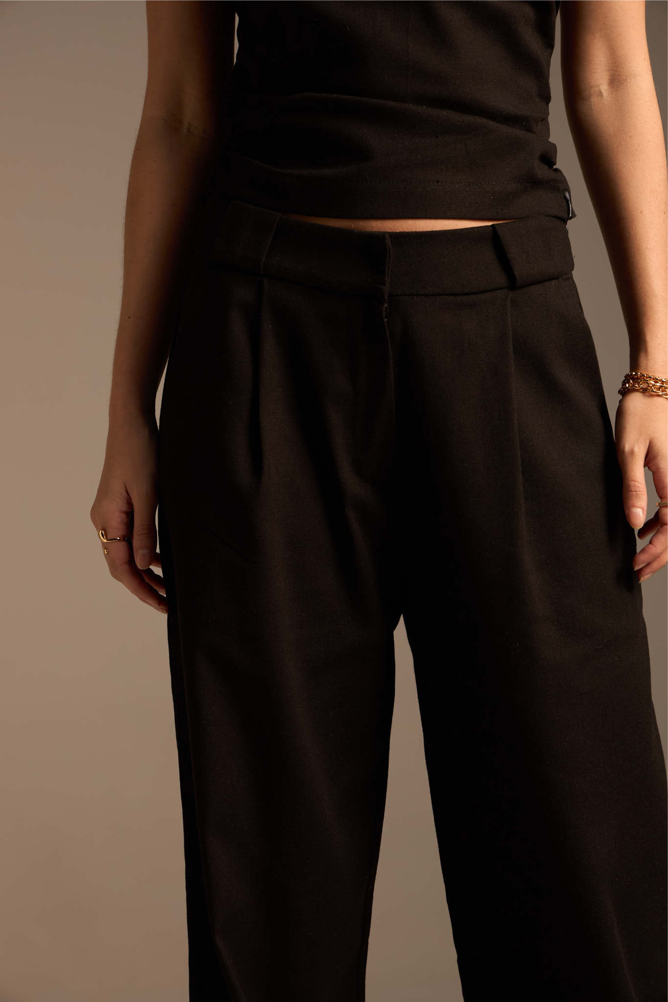 CALÇA CORUMBAU LINHO - PRETO