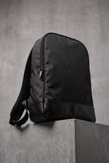MOCHILA AERO RIPSTOP E COURO LEGÍTIMO - PRETO