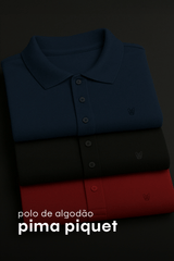 KIT 3 POLOS PIMA PIQUET - Vörr Brasil