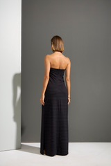 VESTIDO RISCA VISCOSE - PRETO
