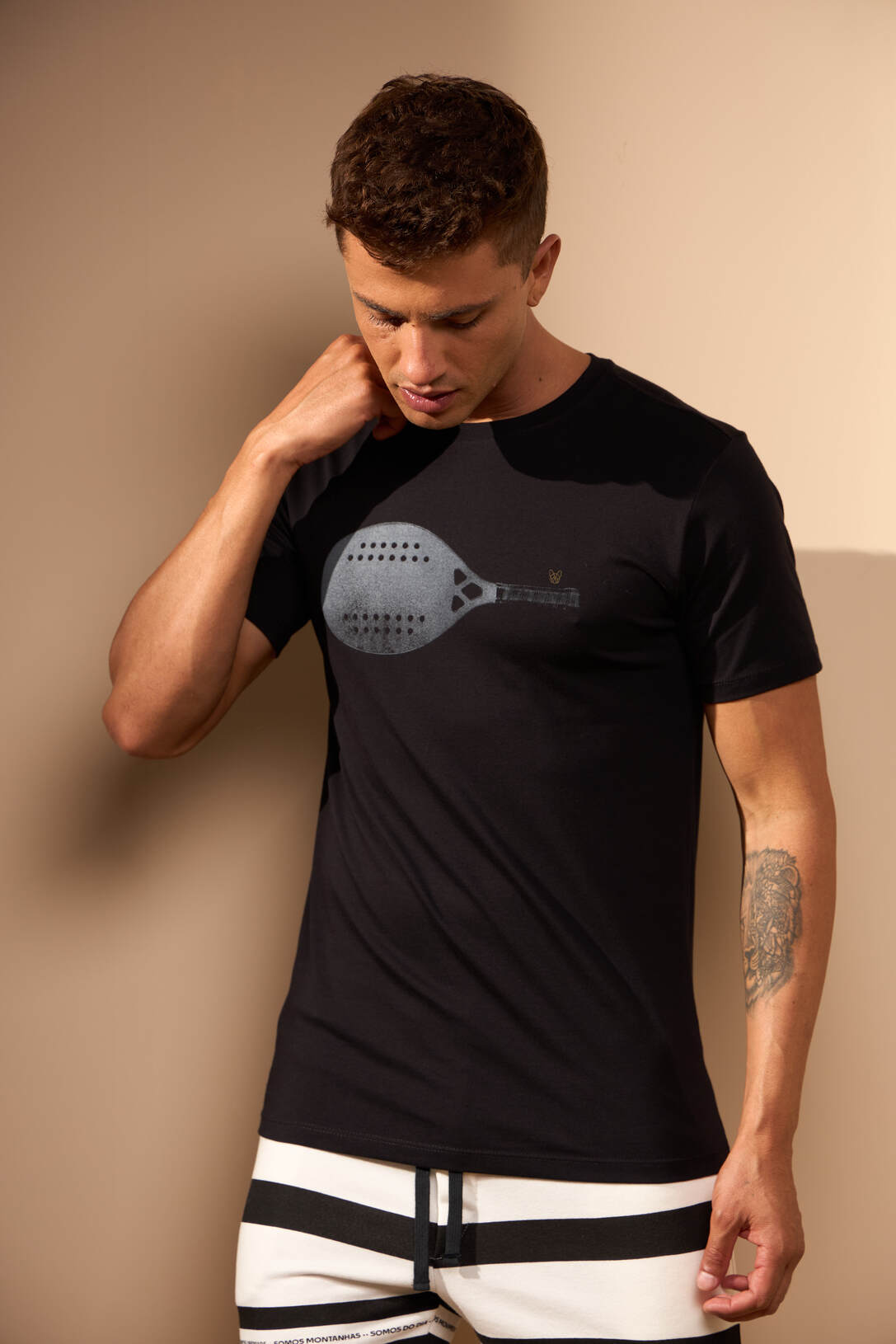 CAMISETA BEACH TENNIS - PRETO