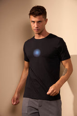 CAMISETA SOL AZUL - PRETO