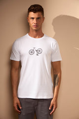 CAMISETA BIKE INVERTIDA - BRANCO