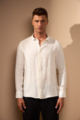 CAMISA LINHO GIBSON - OFF WHITE