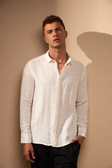 CAMISA LINHO GIBSON - OFF WHITE