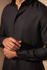 CAMISA LINHO GIBSON - PRETO