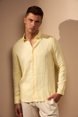 CAMISA LINHO GIBSON - AMARELO