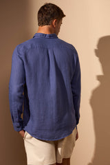 CAMISA LINHO GIBSON - AZUL ROYAL