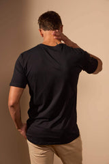 CAMISETA BÁSICA PIMA FLOW - PRETO - Vörr Brasil