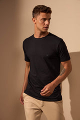 CAMISETA SLIM EGÍPCIO - PRETO COM PRETO