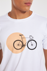 CAMISETA SUNSET BIKE - BRANCO