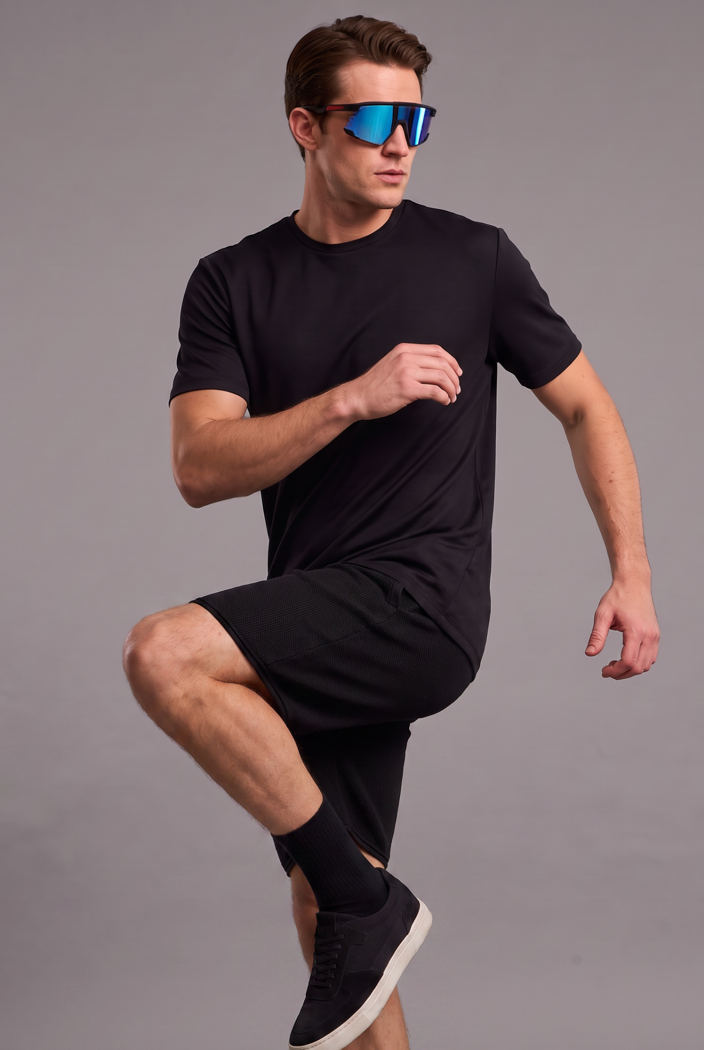 CAMISETA ICETECH UV 50+ 100% MALHA POLIAMIDA - PRETO