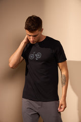 CAMISETA BIKE INVERTIDA - PRETO