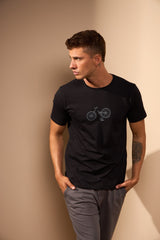 CAMISETA BIKE INVERTIDA - PRETO