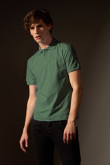 POLO PIMA - VERDE OLIVA