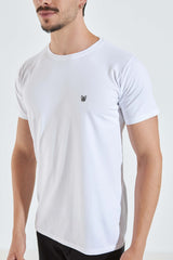 CAMISETA BÁSICA LONG - BRANCO E PRETO