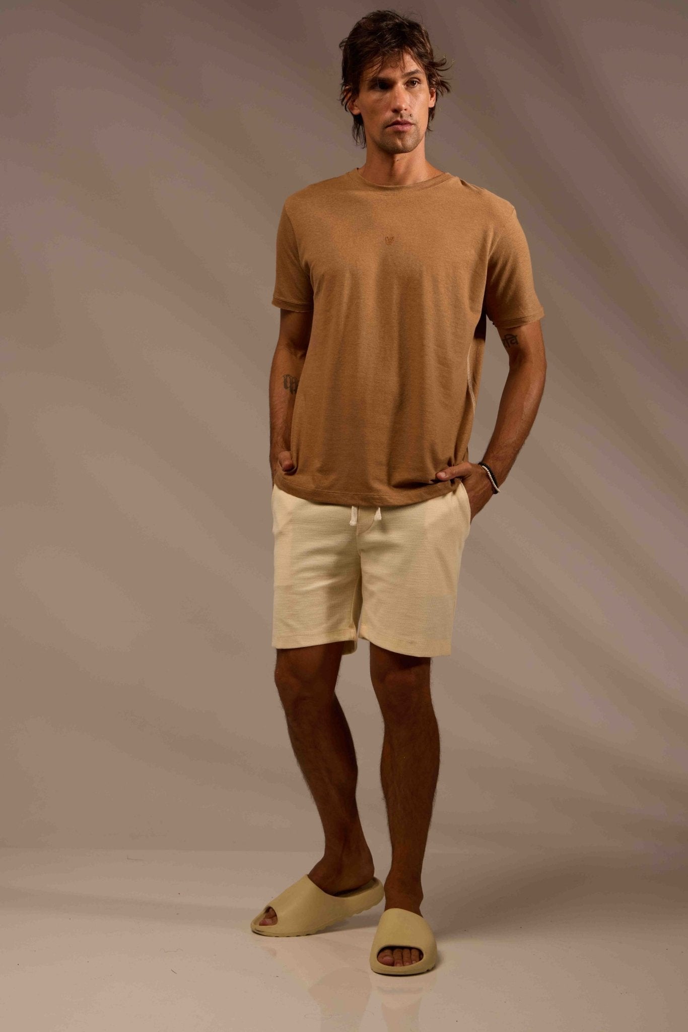 BERMUDA ÁGUAS ALGODÃO - OFF WHITE da Vörr Brasil | Loja Oficial Vörr Brasil