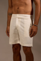 BERMUDA AURA LINHO - OFF WHITE da Vörr Brasil | Vörr Brasil