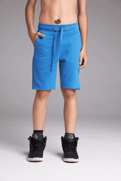 BERMUDA CAVERNAS INFANTIL 100% ALGODÃO - AZUL