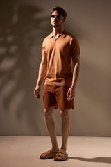 BERMUDA TRICÔ FLOW - COBRE da Vörr Brasil | Loja Oficial Vörr Brasil