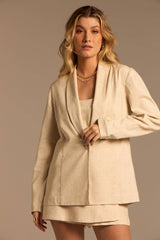 BLAZER BÚZIOS LINHO - AREIA da Vörr Brasil | Vörr Brasil