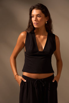 BLUSA BRISAS ALGODÃO - PRETO