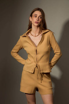 BLUSA CANION ALGODÃO - BEGE