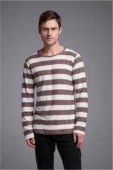 BLUSA ESSÊNCIA - MARROM E BRANCO da Vörr Brasil | Loja Oficial Vörr Brasil
