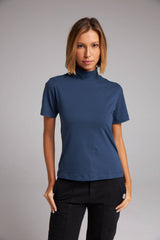 BLUSA GOLA ALTA ALGODÃO - MARINHO da Vörr Brasil | Vörr Brasil