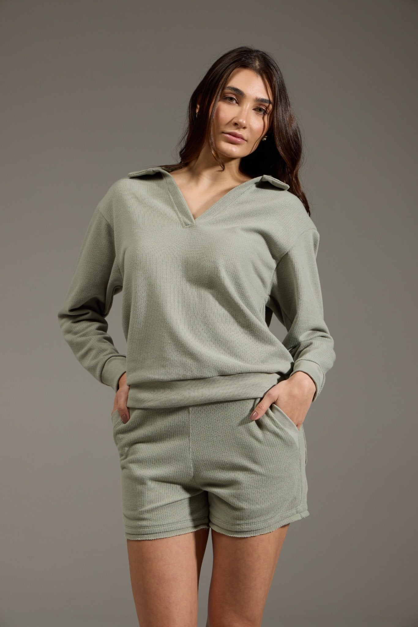 BLUSA TEXTURE ALGODÃO - VERDE da Vörr Brasil | Vörr Brasil
