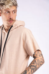 BLUSÃO MANGA CURTA - AREIA da Vörr Brasil | Loja Oficial Vörr Brasil