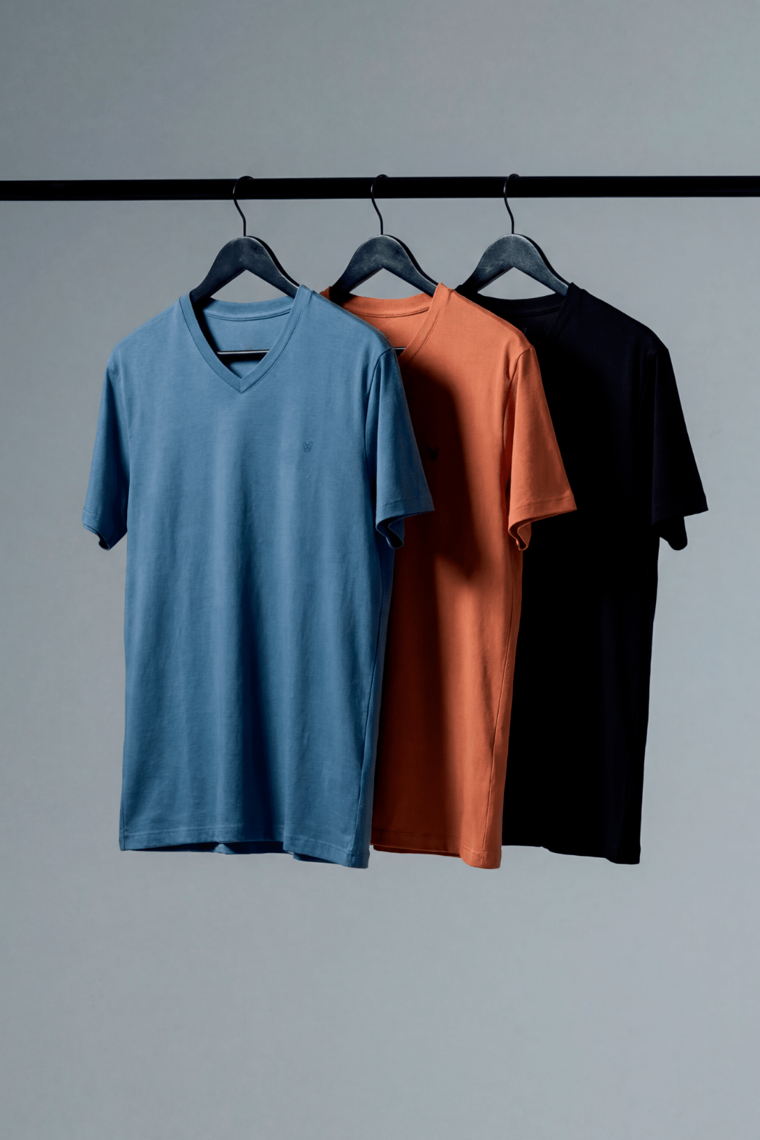 BOX ESSENCIAL 3 CAMISETAS ESSENCIAIS ALGODÃO EGÍPCIO GOLA V - MASCULINO E FEMININO da Vörr Brasil | Vörr Brasil