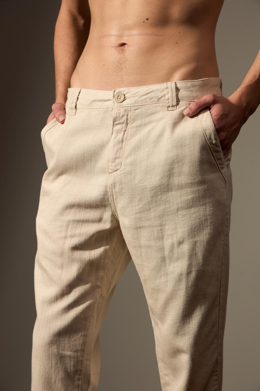 CALÇA CERRADO LINHO - AREIA da Vörr Brasil | Loja Oficial Vörr Brasil