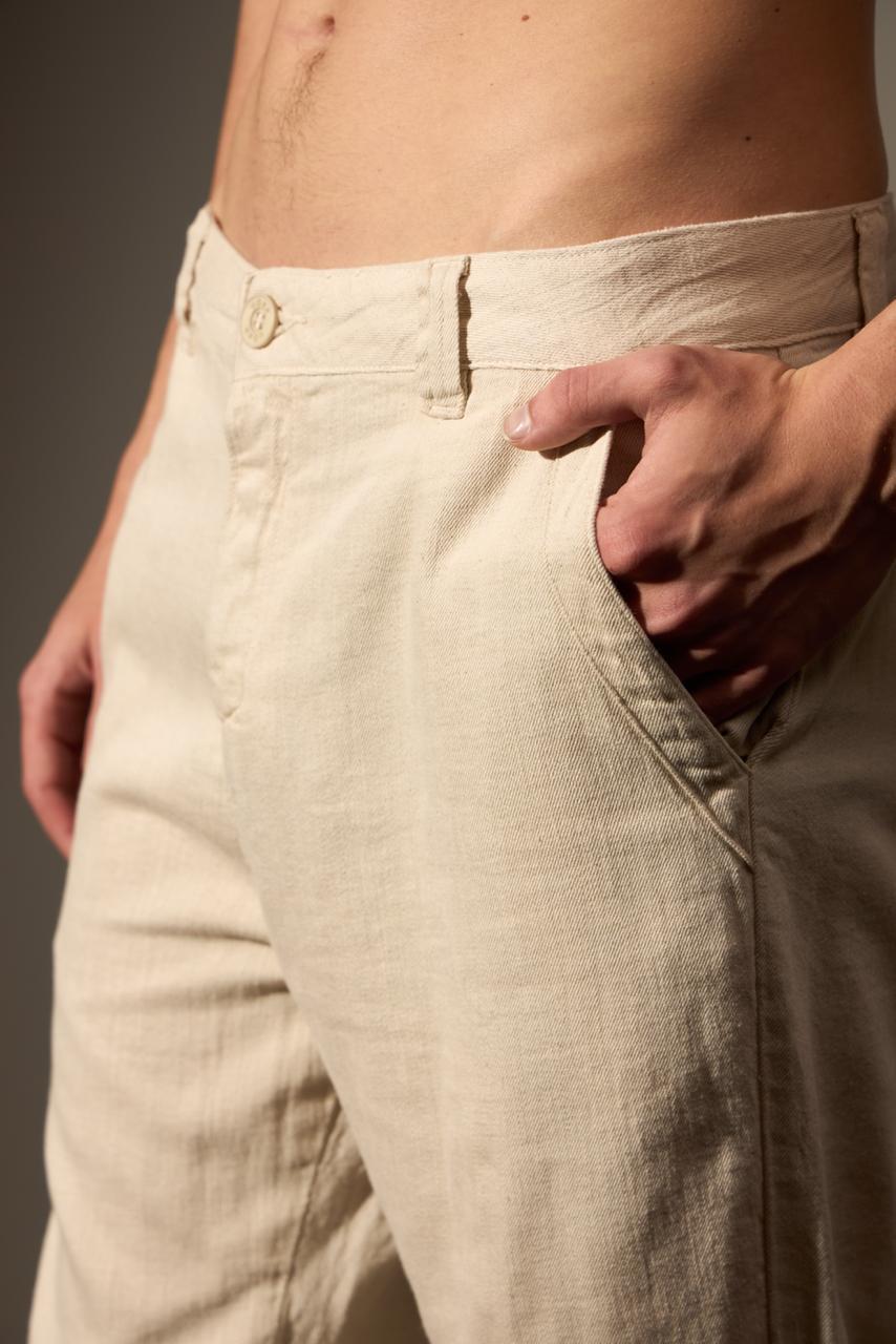 CALÇA CERRADO LINHO - AREIA da Vörr Brasil | Loja Oficial Vörr Brasil