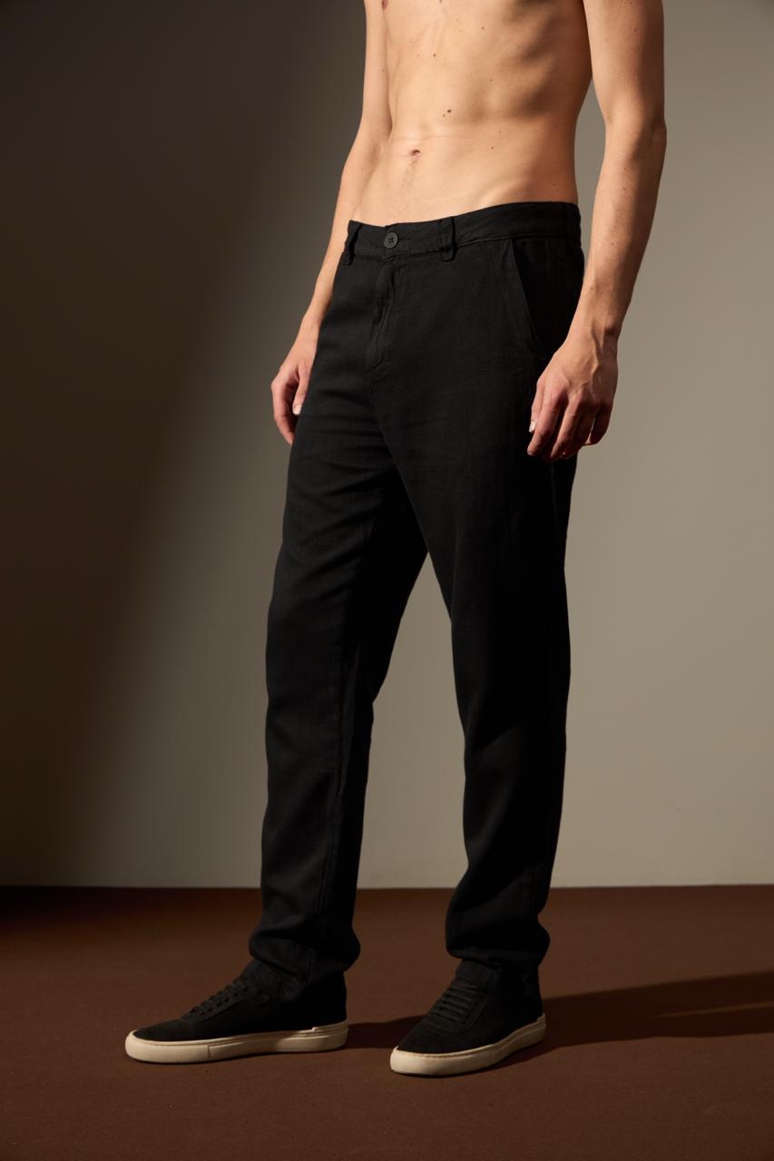 CALÇA CERRADO LINHO - PRETO da Vörr Brasil | Loja Oficial Vörr Brasil