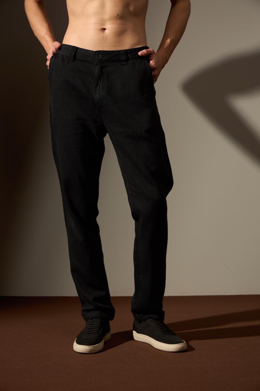 CALÇA CERRADO LINHO - PRETO da Vörr Brasil | Loja Oficial Vörr Brasil