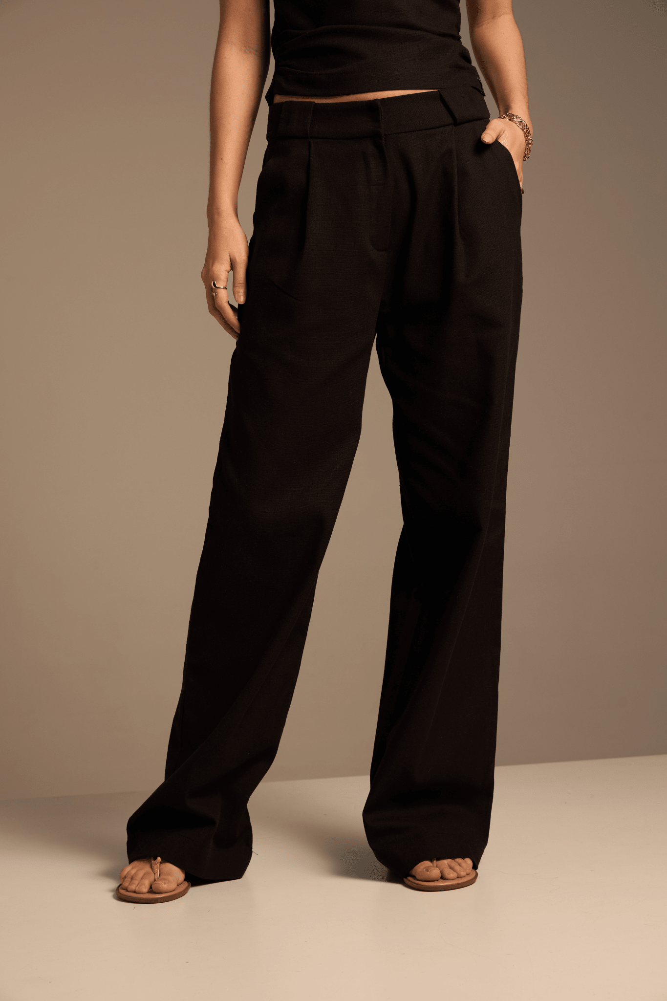 CALÇA CORUMBAU LINHO - PRETO da Vörr Brasil | Vörr Brasil