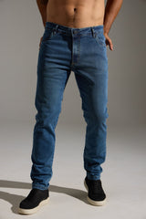 CALÇA JEANS CONFORT ALGODÃO - AZUL da Vörr Brasil | Vörr Brasil