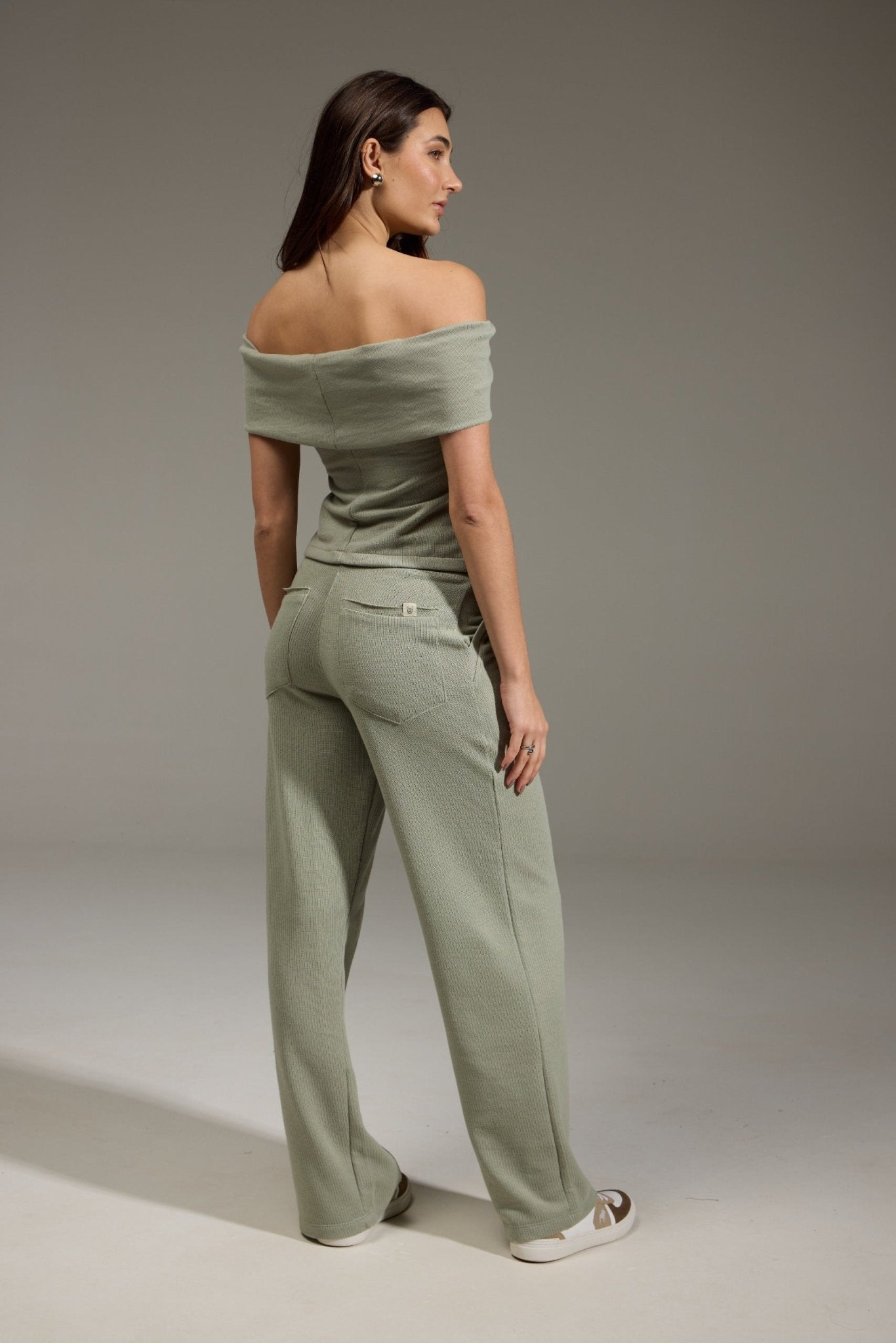 CALÇA TEXTURE ALGODÃO - VERDE da Vörr Brasil | Vörr Brasil