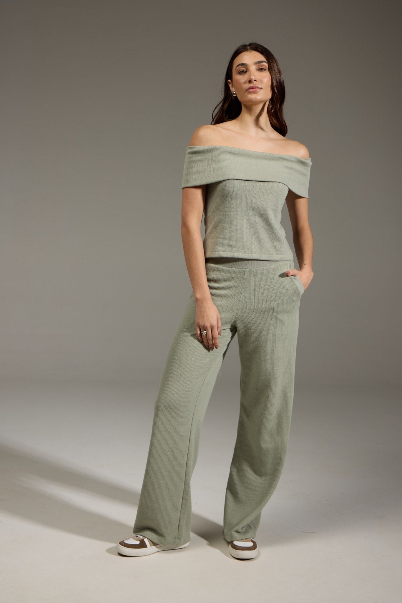 CALÇA TEXTURE ALGODÃO - VERDE da Vörr Brasil | Vörr Brasil
