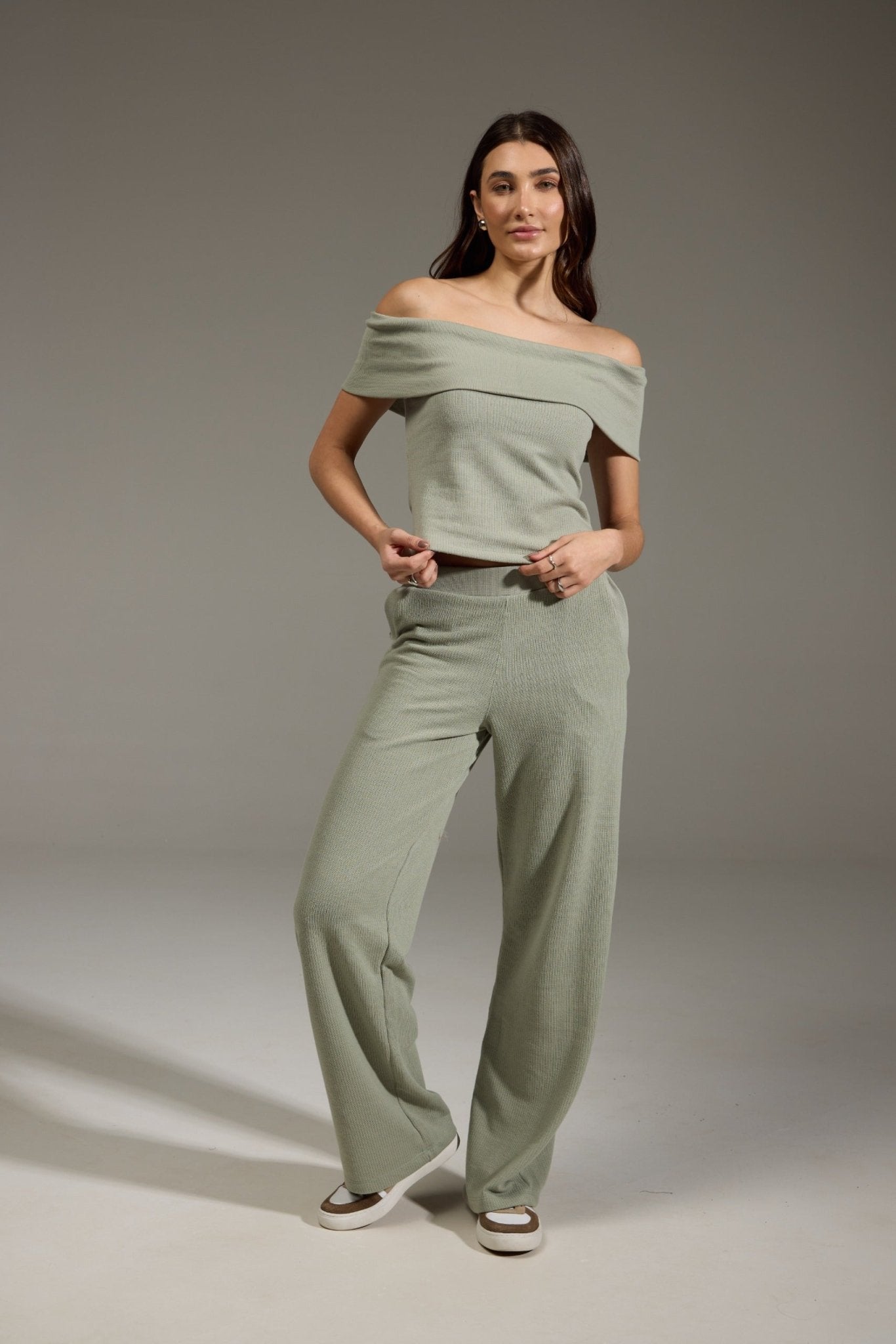 CALÇA TEXTURE ALGODÃO - VERDE da Vörr Brasil | Vörr Brasil